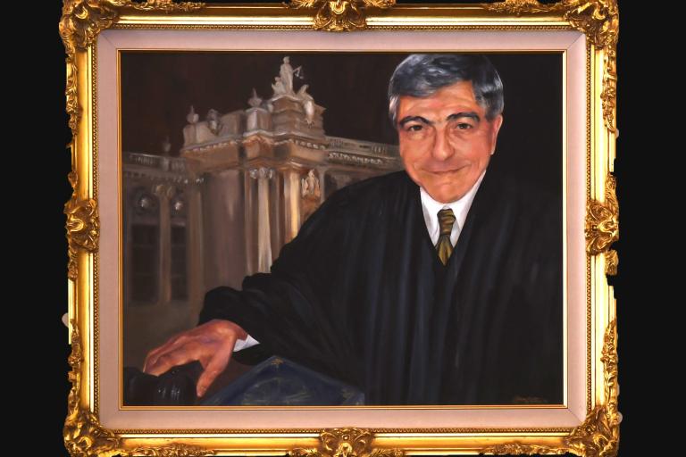 Honorable Victor Miceli Portrait in Dept. 1