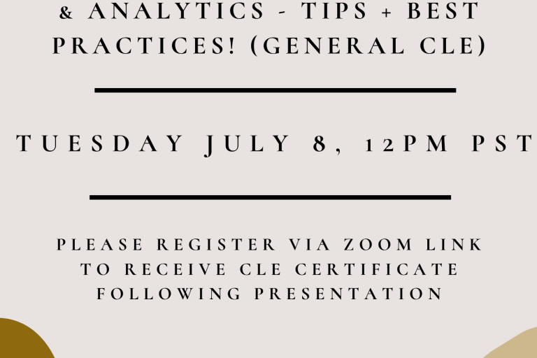 Informational flyer for the July 8th state trial court research CLE presented by Trellis.