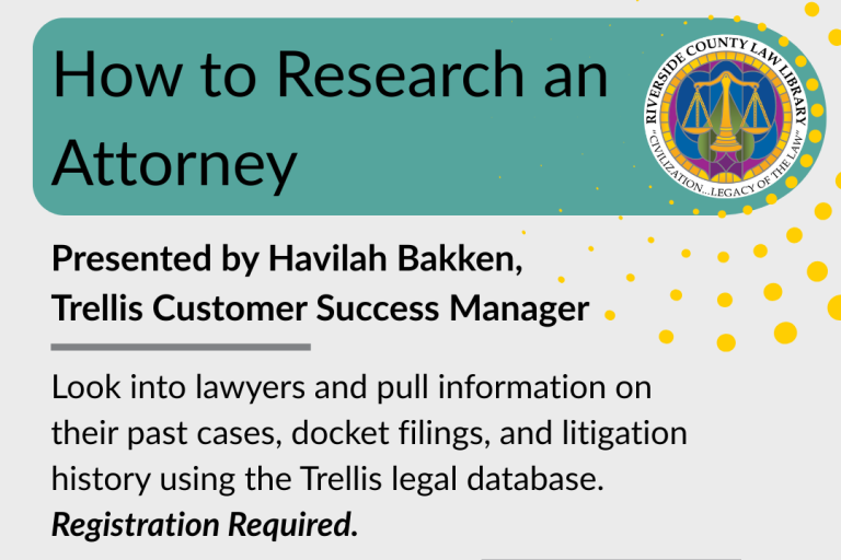 Flyer for How to Research An Attorney