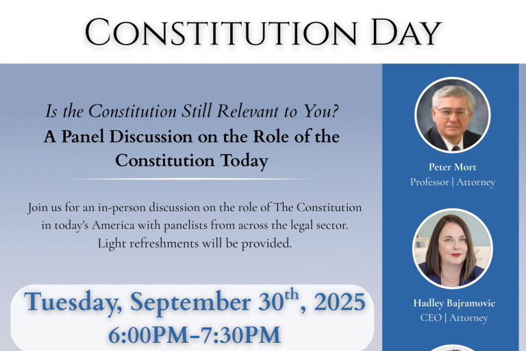 Constitution September 30th Panel Flyer
