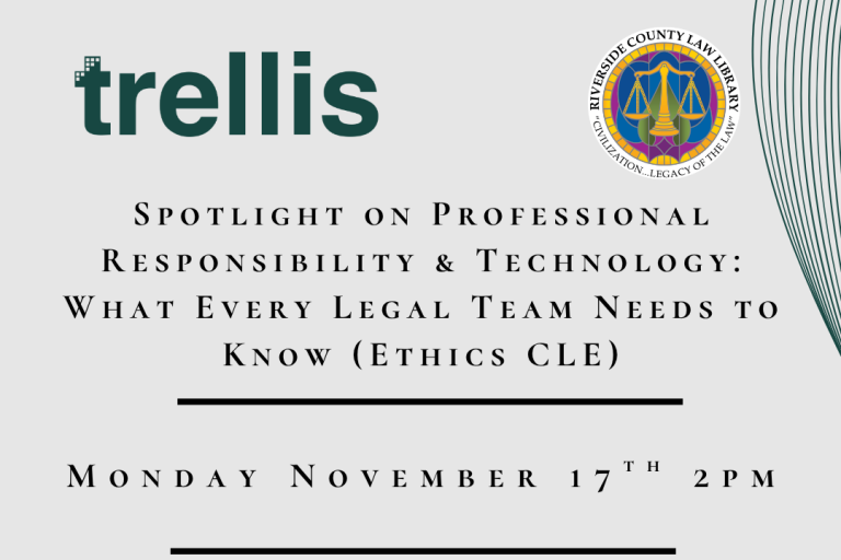 Flyer for Trellis Ethics CLE