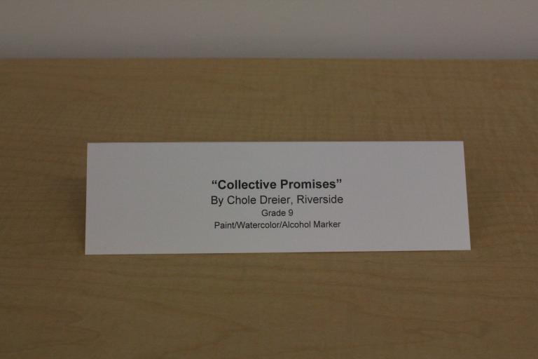 "Collective Promises" by Chloe Dreier placard.