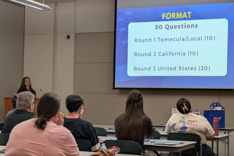 Trivia night at the Temecula Law Resource Center.