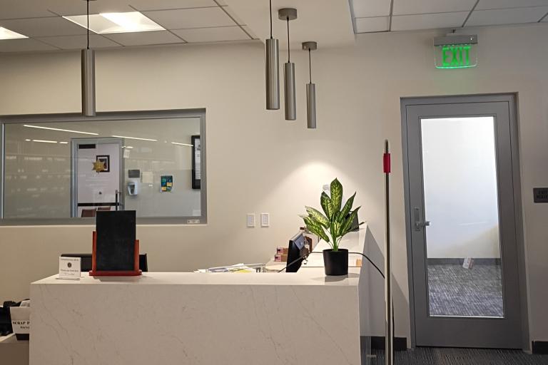 Palm Springs Branch reference desk.