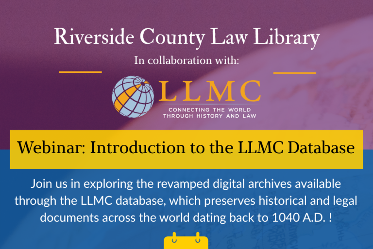 Flyer for LLMC Database Webinar on January 21 2026