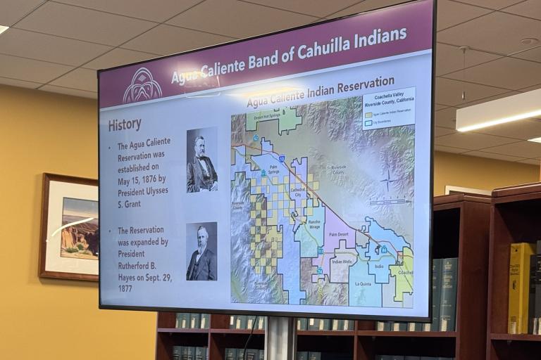 Information on the history of the Agua Caliente Reservation.