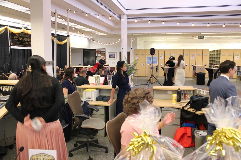 Attendees of the Library's 85th Anniversary celebration