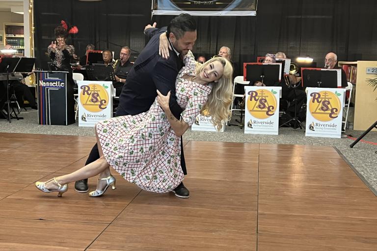 Swing dancers from Atomic Ballroom