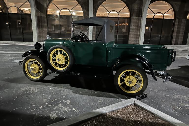 1940s pickup truck (green) courtesy of Fritts Ford