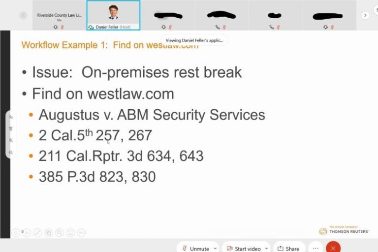 Screenshots of programs done virtually in 2020