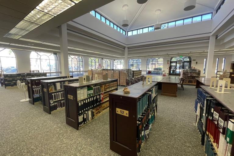 New carpet, books starting to return - 2/14/2022