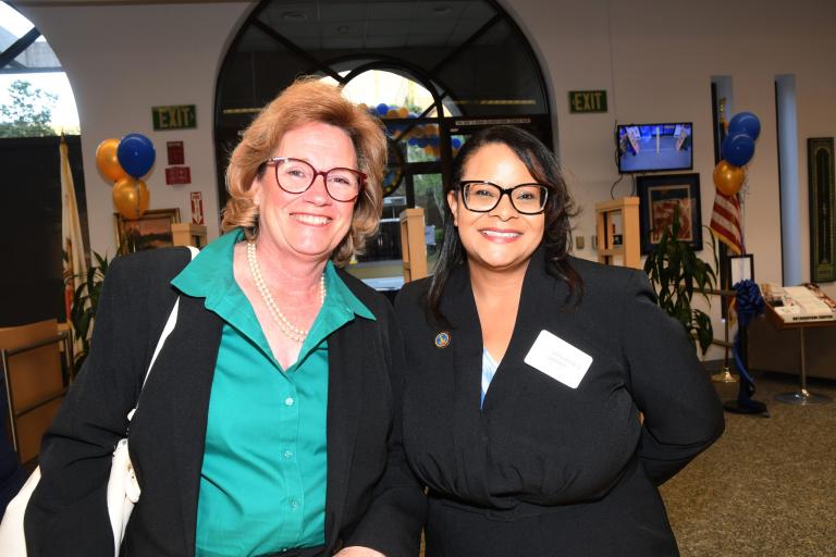RCLL Board VP Judge Jacqueline Jackson and Riverside Superior Court Presiding Judge Judy Clarke