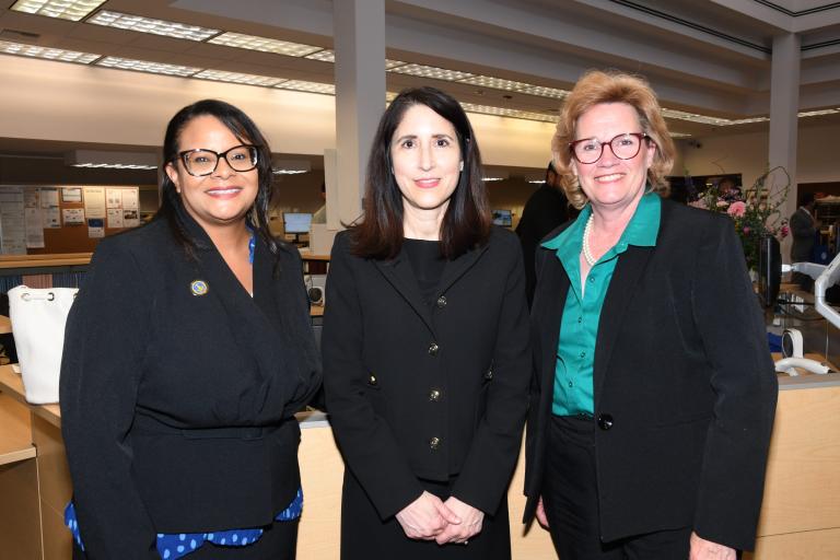 Chief Justice Patricia Guerrero w/ RCLL Board VP Judge Jacqueline Jackson and Riverside Superior Court Presiding Judge Judy Clarke
