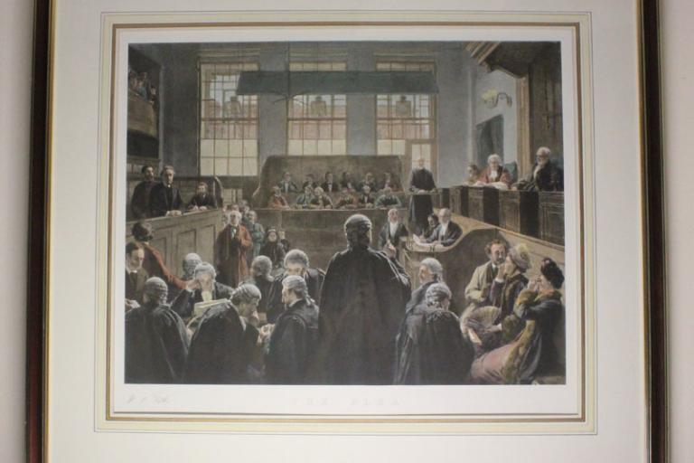 The Plea, English Courtroom Scene (n.d.) Reprint #13048
