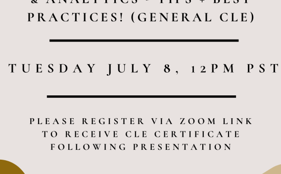 Informational flyer for the July 8th state trial court research CLE presented by Trellis.