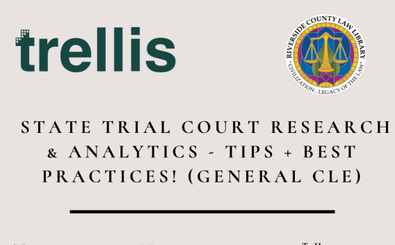 Flyer for Trellis State Research CLE