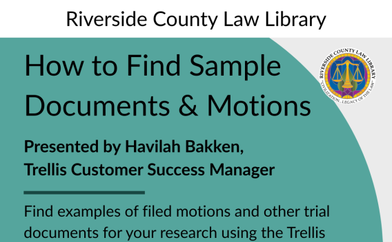 Flyer for trellis presentation on how to find sample motions