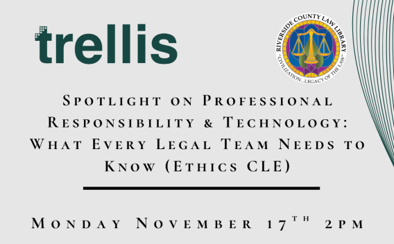 Flyer for Trellis Ethics CLE