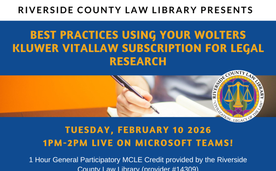 Flyer for VitalLaw General CLE for February 10 2026