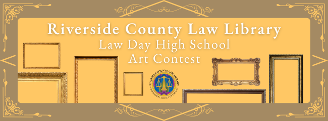 Decorative banner for the Library's High School Art Contest.
