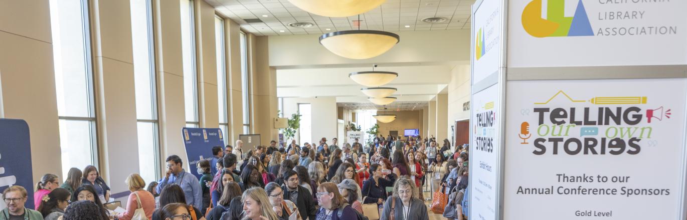Librarians in reception hall