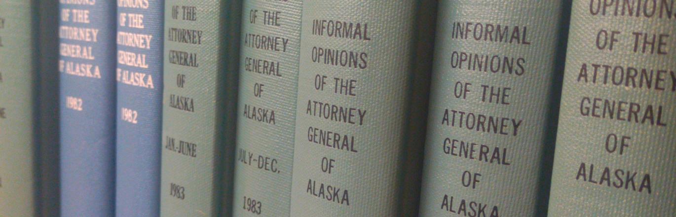Volumes of the "Informal Opinions of the Attorney General of Alaska"